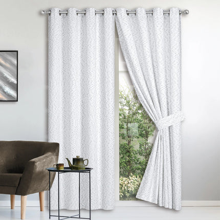 Set de cortinas Jacquard Chenille Avelar