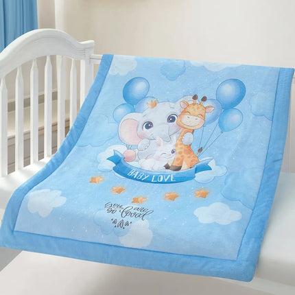 Set Edre-Cobertor Bello Amore Cielo