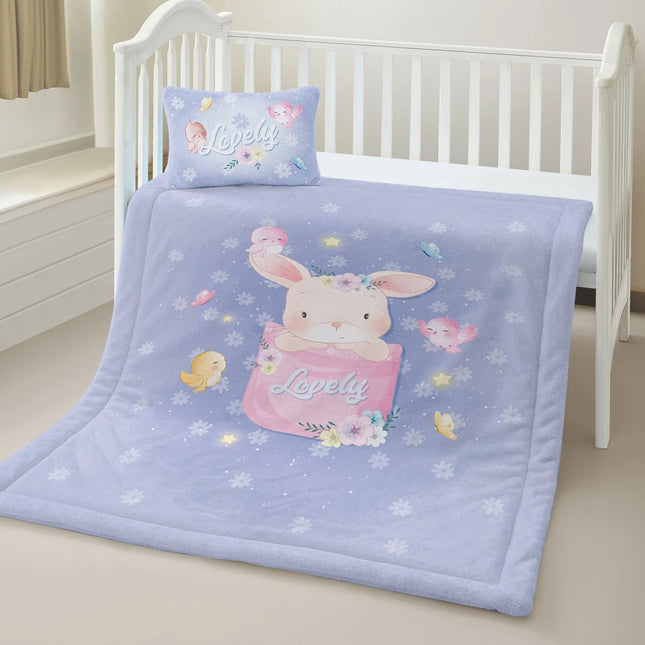 Set Edre-cobertor Baby Bunny Pocket