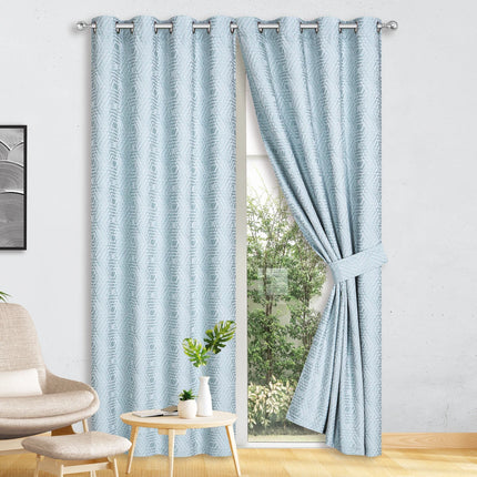 Set de cortinas blackout Montiel Ciel