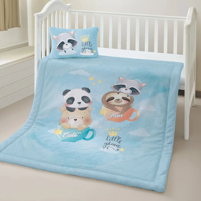 Set Edre-cobertor Baby Panda Pache