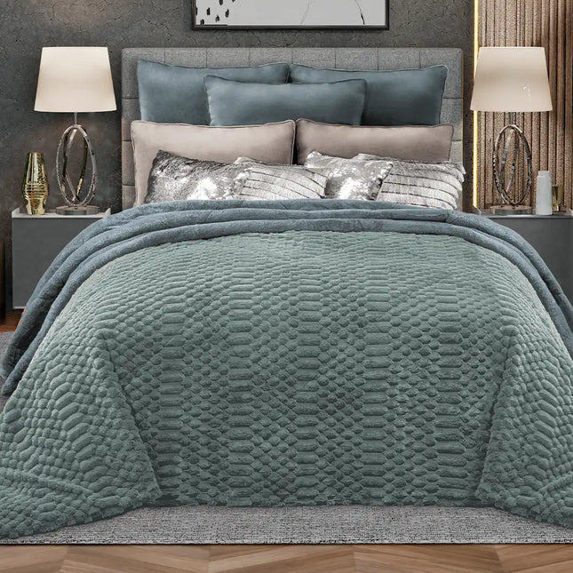 Imagen del producto Edre-Cobertor Boutique Mystic Metal de Regina, con diseño premium y detalles descriptivos