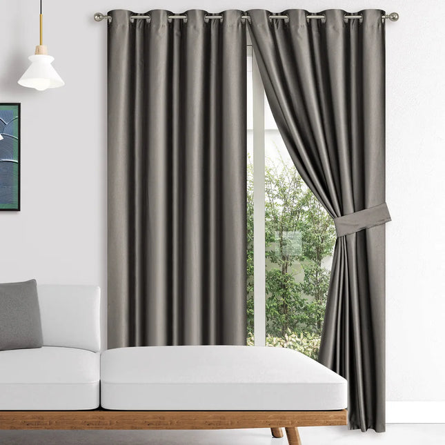 Set de Cortinas Blackout Serial Taupe