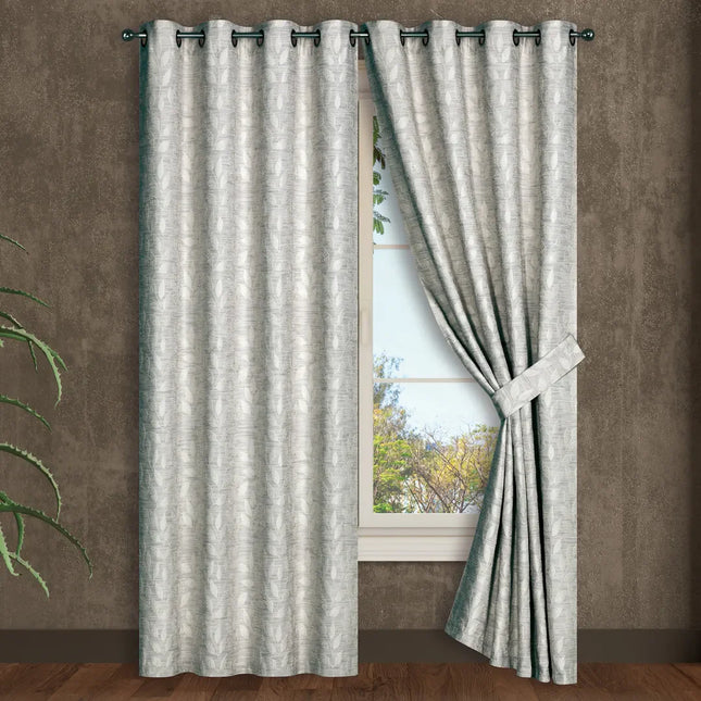 Set de Cortinas Jacquard Relieve 3D Ania