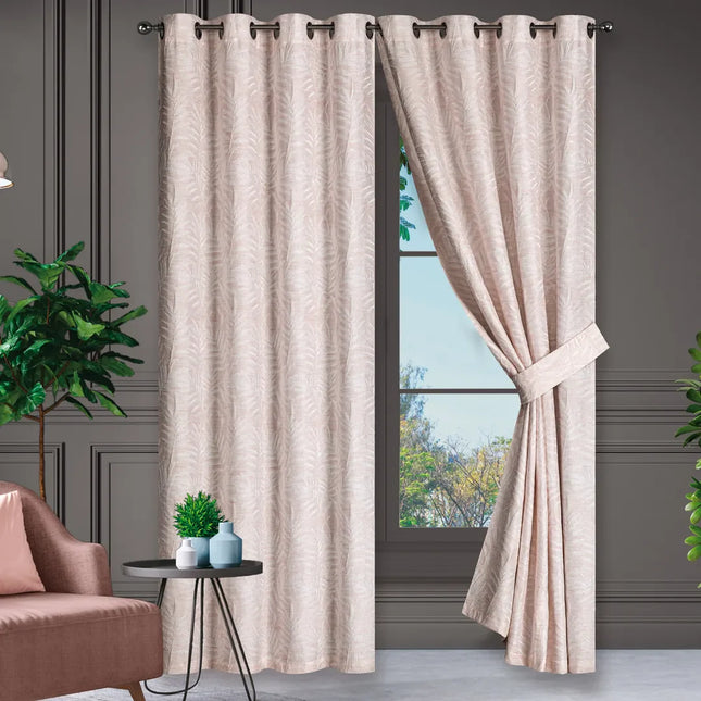 Set de Cortinas Jacquard Relieve 3D Joly