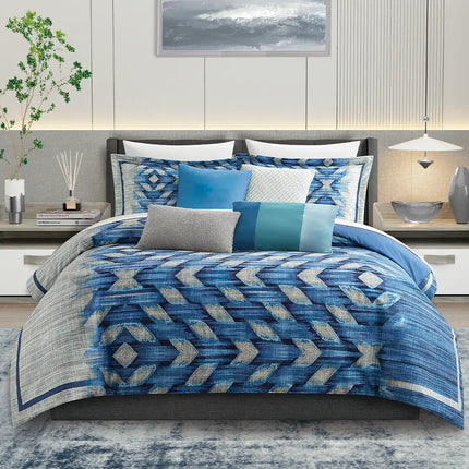 Imagen del producto Set de Edredón DiseñArte Lazos Blue de Regina, con diseño premium y detalles descriptivos