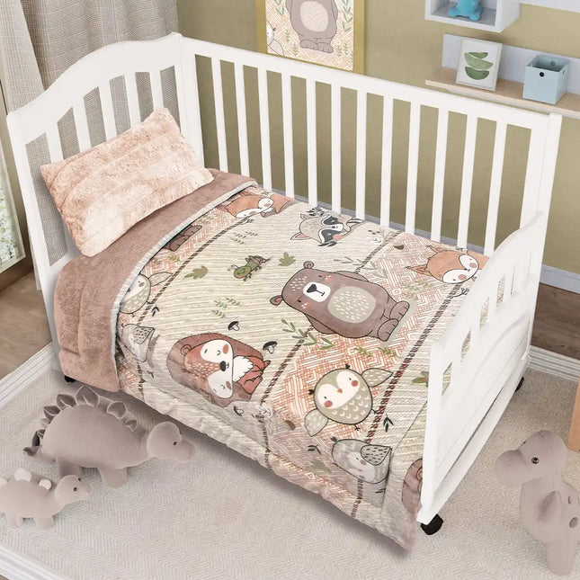 Baby Edre-Cobertor Amigos del Bosque