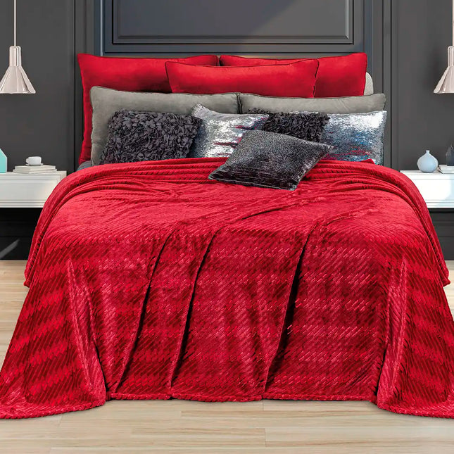 Imagen del producto Cobertor Regina 400 Plus+ Carmín de Regina, con diseño premium y detalles descriptivos