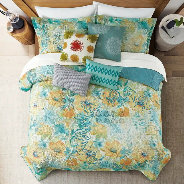 Imagen del producto Juego de Edredón Ligero Doble Vista Sentis de Regina, con diseño premium y detalles descriptivos