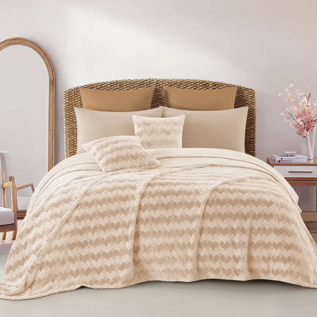 Cobertor Regina 400 Amore mio beige