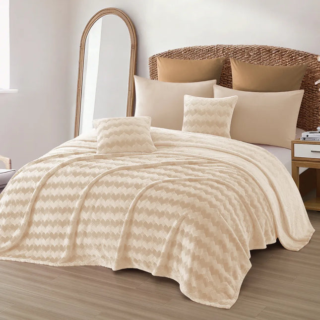 Cobertor Regina 400 Amore mio beige