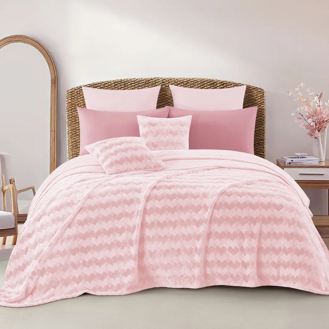 Cobertor Regina 400 Amore mio rosa