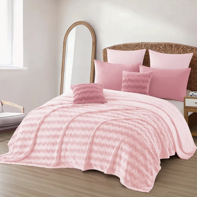Cobertor Regina 400 Amore mio rosa