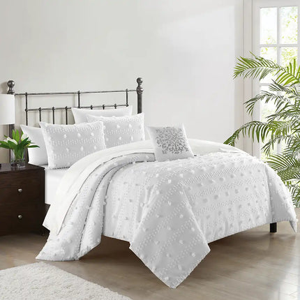 Set de Edredón Jacquard y Bordado Nube