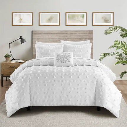 Set de Edredón Jacquard y Bordado Nube