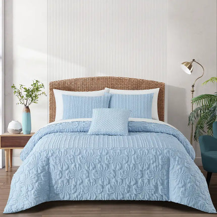 Set de Edredón Plisado Alejandría Delicaz