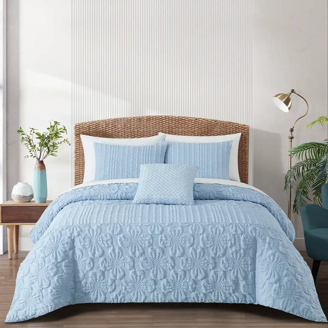 Set de Edredón Plisado Alejandría Delicaz