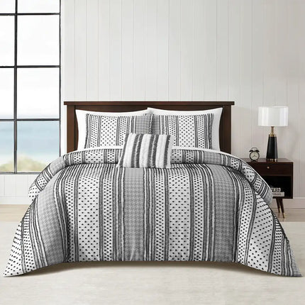 Set de Edredón Textura 3D Jacquard Zaccary