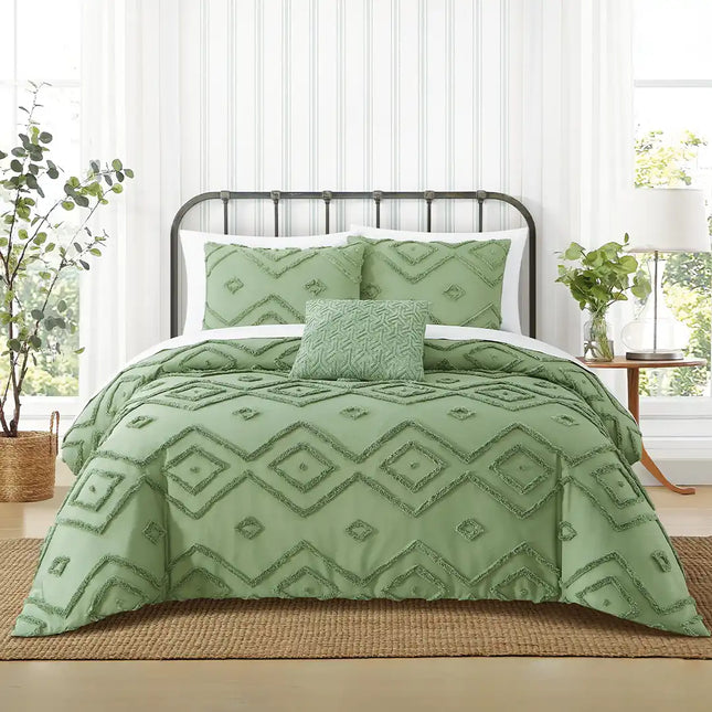 Set de Edredón Textura 3D Jacquard Ferreti