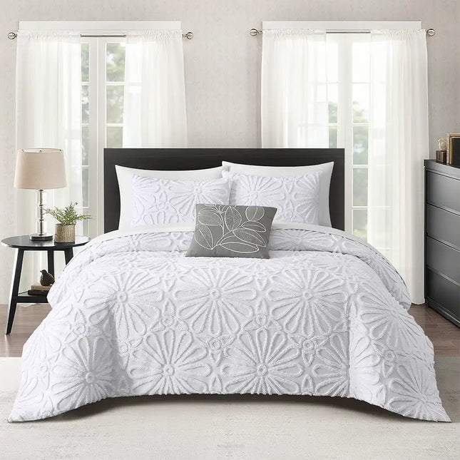 Set de Edredón Textura 3D Jacquard Florentina