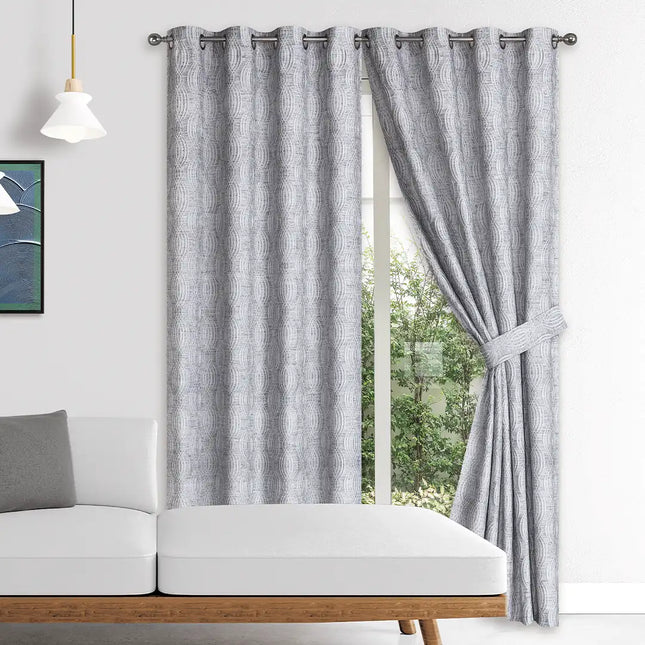 Set de Cortinas Jacquard Relieve 3D Chloé