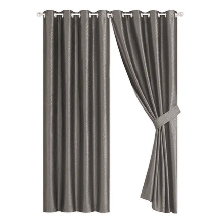 Imagen del producto Set de Cortinas Blackout Celine Trufa de Regina, con diseño premium y detalles descriptivos