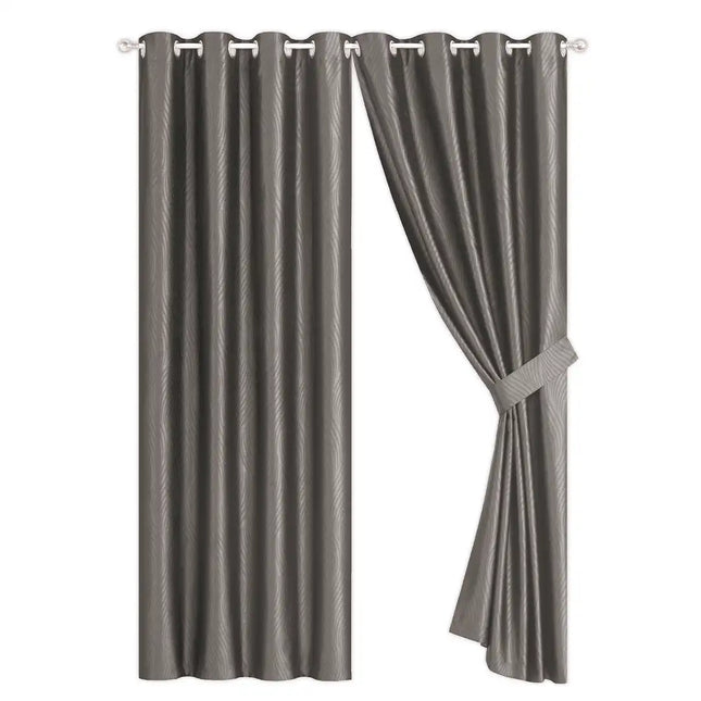 Imagen del producto Set de Cortinas Blackout Celine Trufa de Regina, con diseño premium y detalles descriptivos