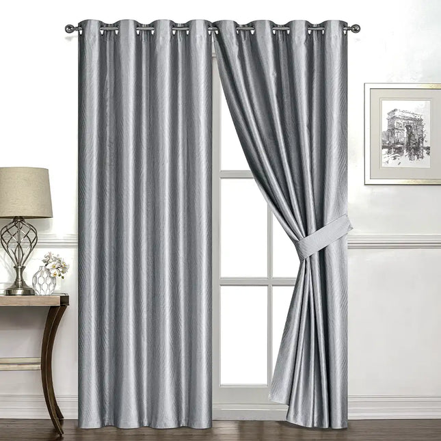 Set de Cortinas Blackout Celine Gris