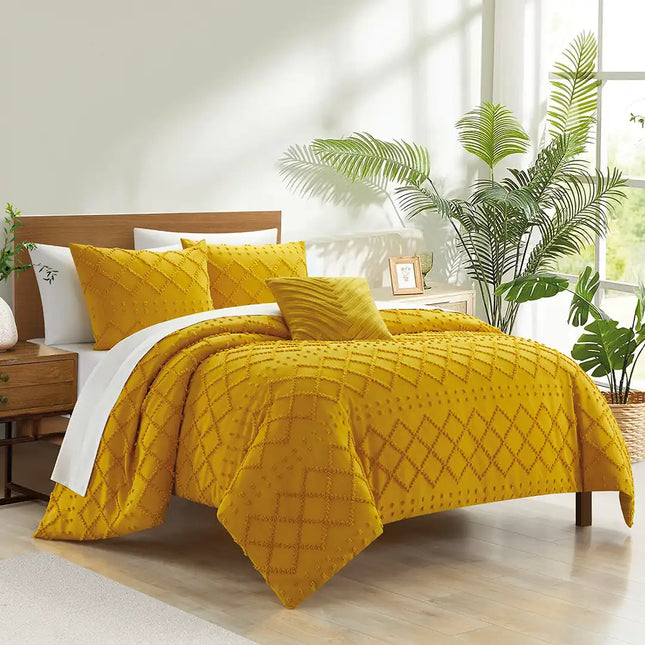 Imagen del producto Set de Edredón con Texturas 3D Bianca de Regina, con diseño premium y detalles descriptivos