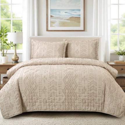 Set de Edredón Ligero Relieve Jacquard Tokio