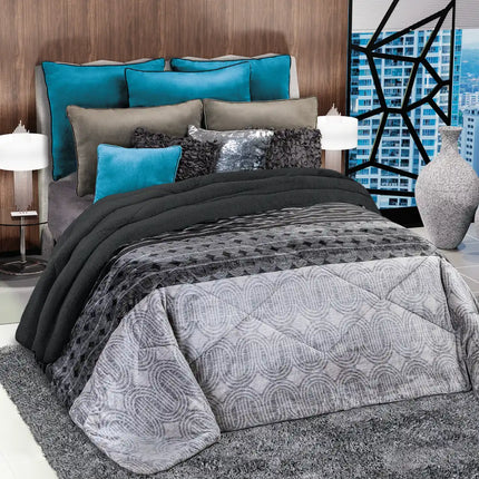 Imagen del producto Edre-Cobertor Nuvó Aramis Stone de Regina, con diseño premium y detalles descriptivos