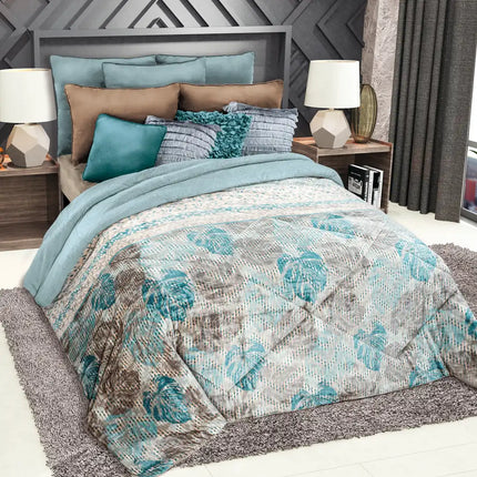 Imagen del producto Edre-Cobertor Nuvó Basket Azuli de Regina, con diseño premium y detalles descriptivos