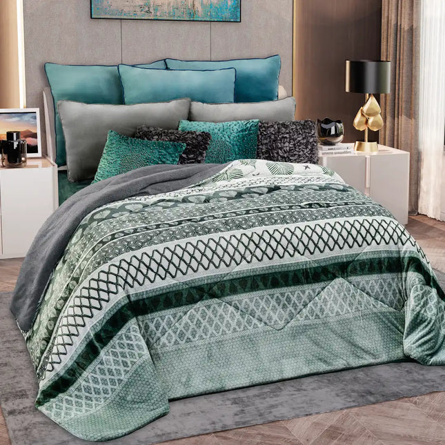 Imagen del producto Edre-Cobertor Nuvó Dhalia de Regina, con diseño premium y detalles descriptivos