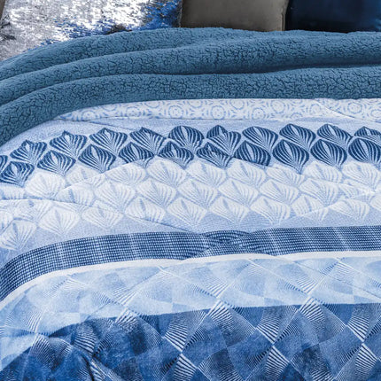 Edre-Cobertor Nuvó Espiral Cielo