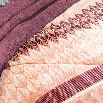 Edre-Cobertor Nuvó Espiral Durazno