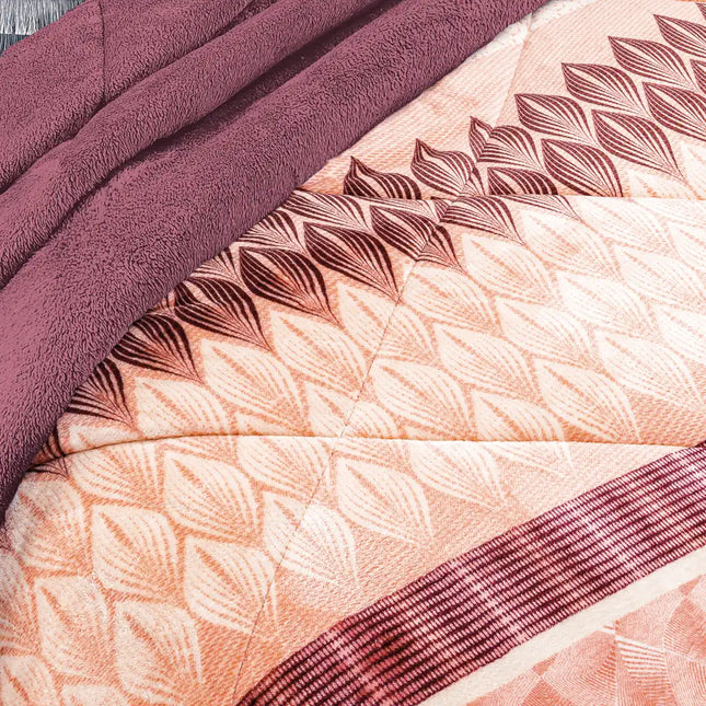 Edre-Cobertor Nuvó Espiral Durazno