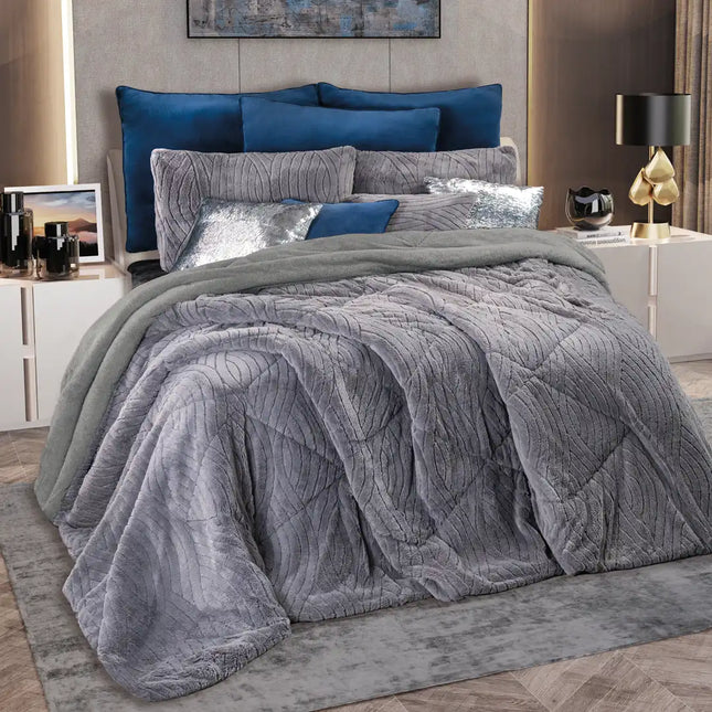 Imagen del producto Edre-Cobertor Boutique Flow de Regina, con diseño premium y detalles descriptivos