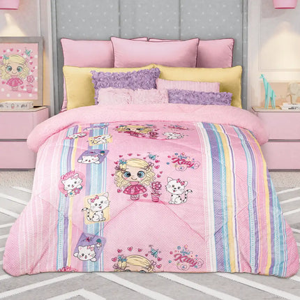 Imagen del producto Edre-Cobertor Nuvó Hermosa de Regina, con diseño premium y detalles descriptivos