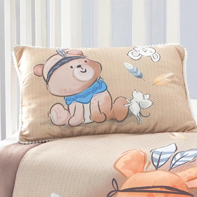 Set de Edredón y Almohadita Osito Aventuras