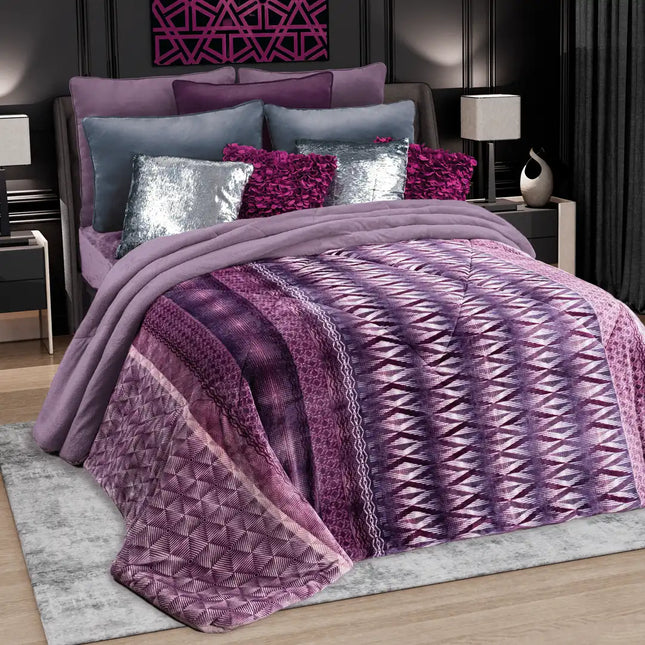 Imagen del producto Edre-Cobertor Nuvó Sabatino Frambuesa de Regina, con diseño premium y detalles descriptivos